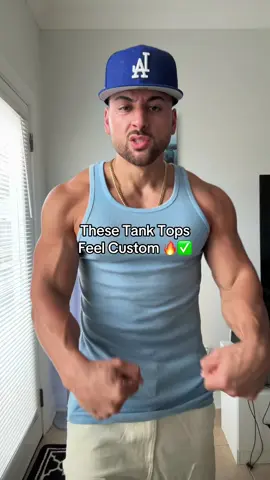 These tank tops are one of my favorites! #menstyle #tanktop #workoutmotivation #FitTok #gym #Fitness #mensfit 