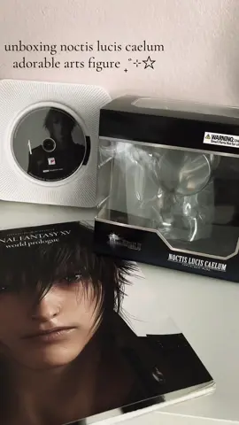 unboxing my dream figure!! he’s my comfort character always i love him. <3  ₊˚⊹☆ #finalfantasy #noctisluciscaelum #fyp #ffxv #videogame 
