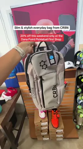 Wallet, keys and 1-2 Pickleball paddle kind of person? Show up in style with this CRBN Pickleball bag. #crbnpickleball #pickleball #danapoint 