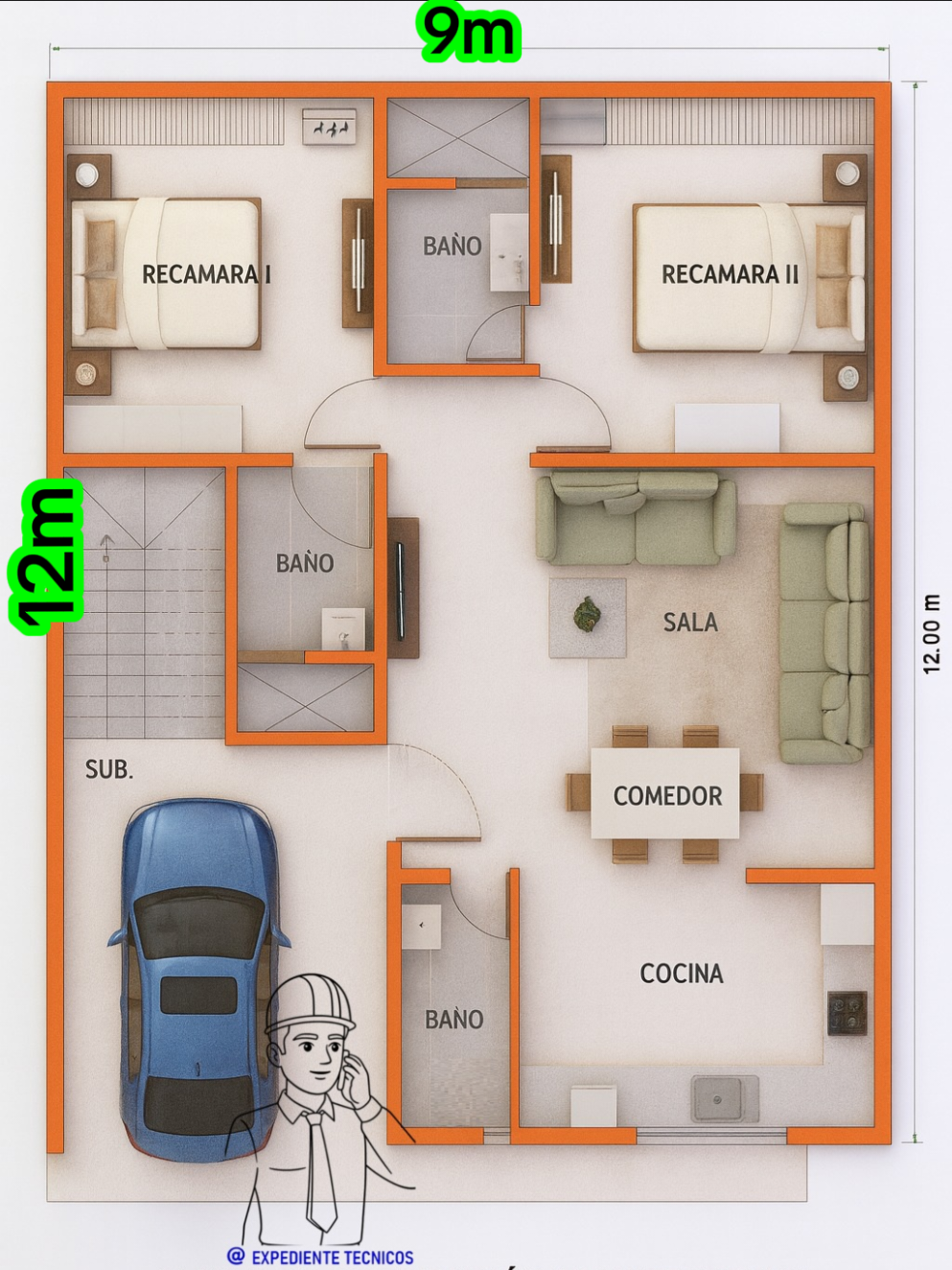 Un idea para tu casa de 9x12 separado el área social y privada Plano arquitectónico de 9x12 m ✅🏡❤️ planos de casa casa modernos planos de casas cómo hacer planos de casa gratis planos de casas modernas 2025 Construyendo mi casa con mi pareja Como quieres tu casa Como hacer que mi casa se vea elegante  Construir mi propia casa #Planos #planosarquitectonicos #casas #creatorsearchinsights #planosdecasas 