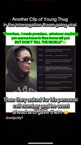 yall think young thug a 🐀 🤔?? #youngthug #ysl #gunna #snitch #interrogation  