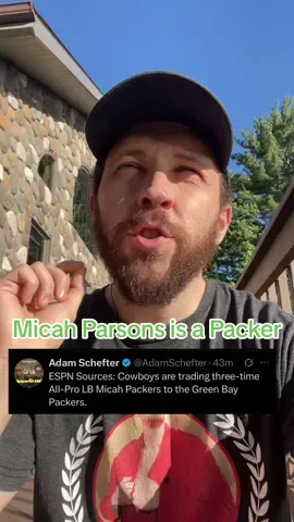 Micah Parsons has been traded to the Green Bay Packers from the Dallas Cowboys I’m away from my setup right now so I can’t make a skit about it yet but don’t worry, it’s coming 😂 #nfl #football #trade #sports #funny 