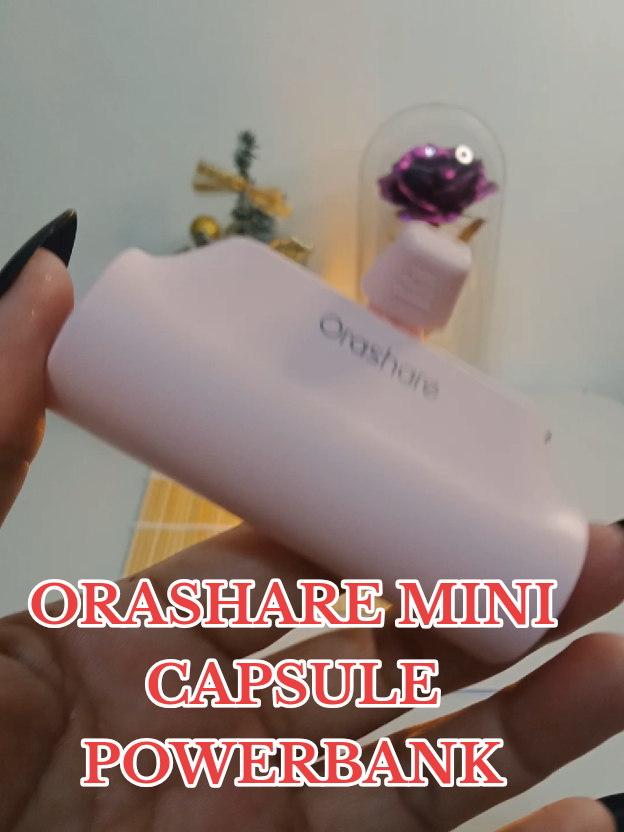 ORASHARE MINI CAPSULE POWERBANK THAT HAS 3000MAH CAPACITY.. #powerbank #orasharepowerbank #minipowerbank 