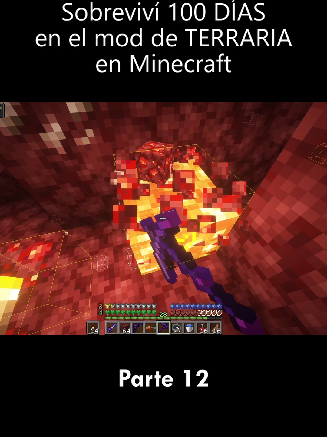 Parte 12 | Sobreviví 100 DÍAS en TERRARIA en MINECRAFT #Minecraft #terraria #100dias