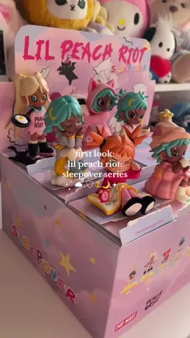 🌙🩷 you’re one of the first to see the unreleased brand new peach riot series, who is your fav: frankie, gigi, or poppy? TOMORROW get ur wallets girlies!!!! #peachriot #blindbox #popmartus @POP MART US 