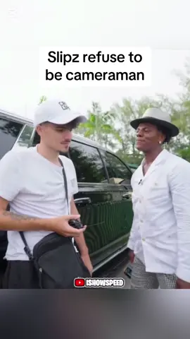 IShowSpeed cameraman Slipz refuse to be cameraman 😂 #slipz #ishowspeed #speed #funny 