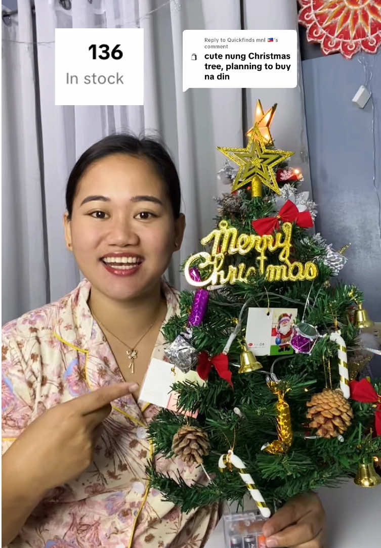 Replying to @Quickfinds mnl 🇵🇭 Baka makahabol ka pa! 🎄✨ Disclaimer: Price may vary when promotion ends.  #minichristmastree #christmastreefullset #tabletopchristmastree #tablechristmastree #smallchristmastree 