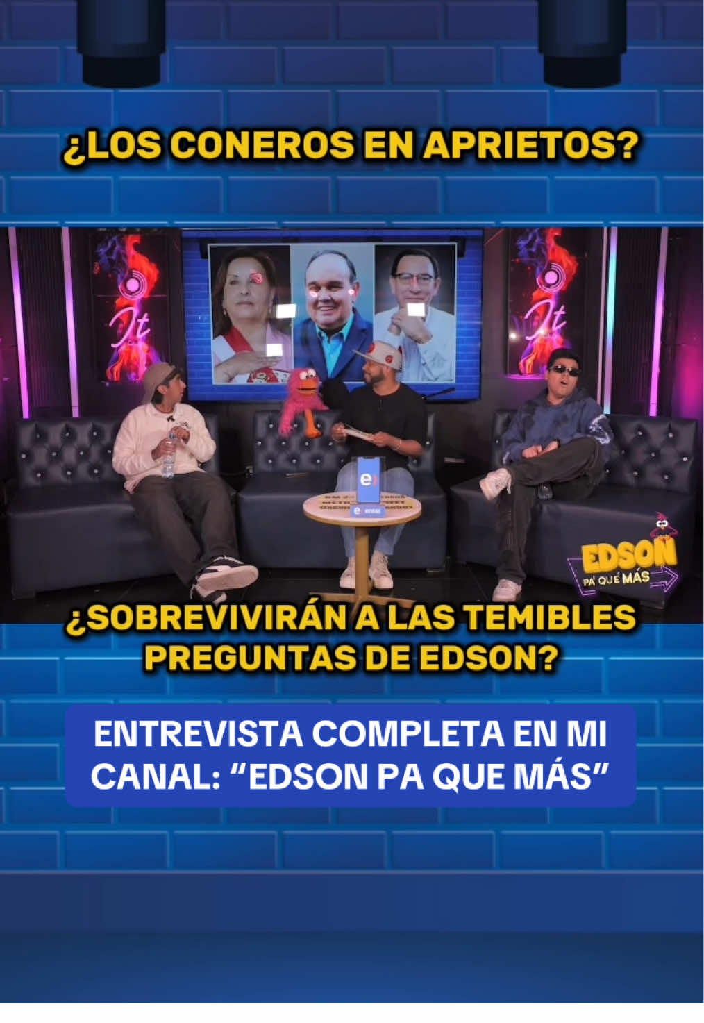 ¿LOS CONEROS EN APRIETOS?🔥🔥🔥 ¿SOBREVIVIRÁN A LAS TEMIBLES PREGUNTAS DE EDSON?  @Los Coneros 👹🔥 @Edson Davila @Losconeros_clips  Mira la entrevista completa en mi canal: “Edson Pa Que Más” y suscríbete GRATIS✌🏽 #losconeros #coneroscast #cono #barrio #calle #callejerofino #podcast #podcasts #podcastlatino #streamer #streamers #youtube #youtuber #youtubers #kick #kickperu #streamerperuano #creadordecontenido #talentoperuano #peru🇵🇪 #chollywood #chollywoodperú #farandulaperuana 