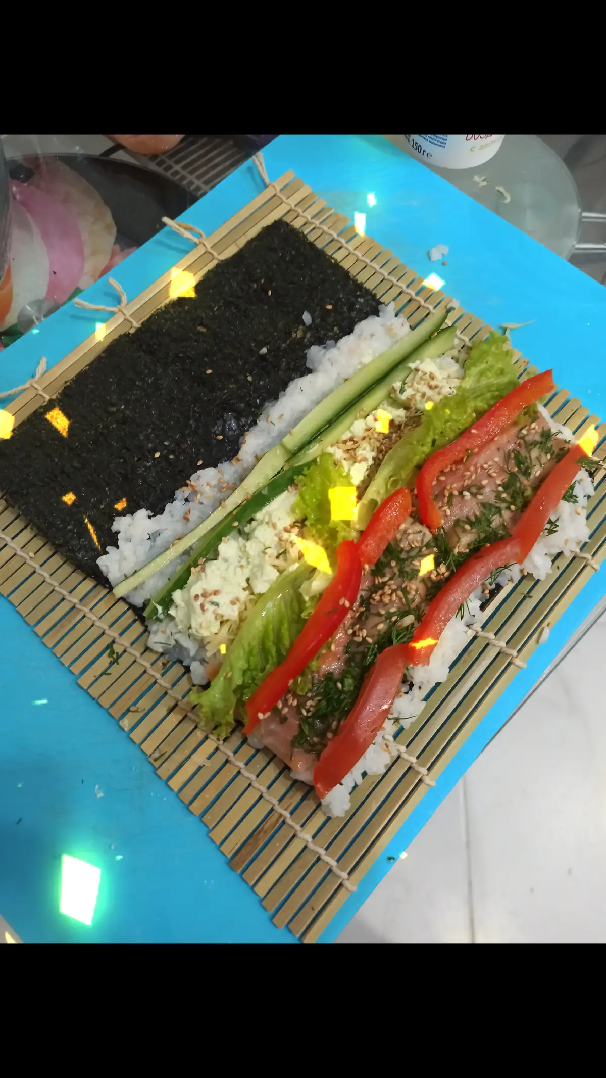 вкусные домашние #роллы #суши #вкусно #еда 