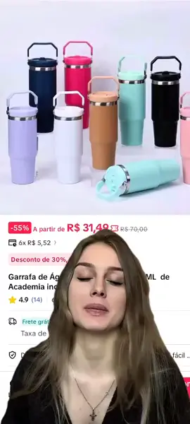 Sua hidratação nunca foi tão prática e estilosa! 😍 #garrafatermica #hidratação #academia #saude #viral_video 