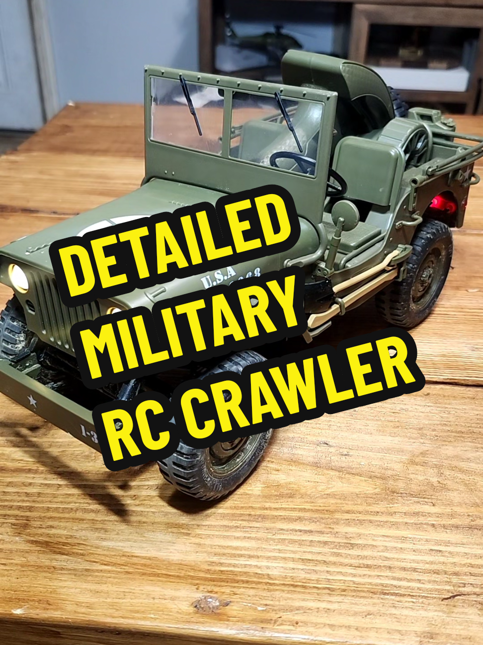 So much fun and so much detail.You can't beat the price. #remotecontrol #4x4rc #rctruck #military #army 
