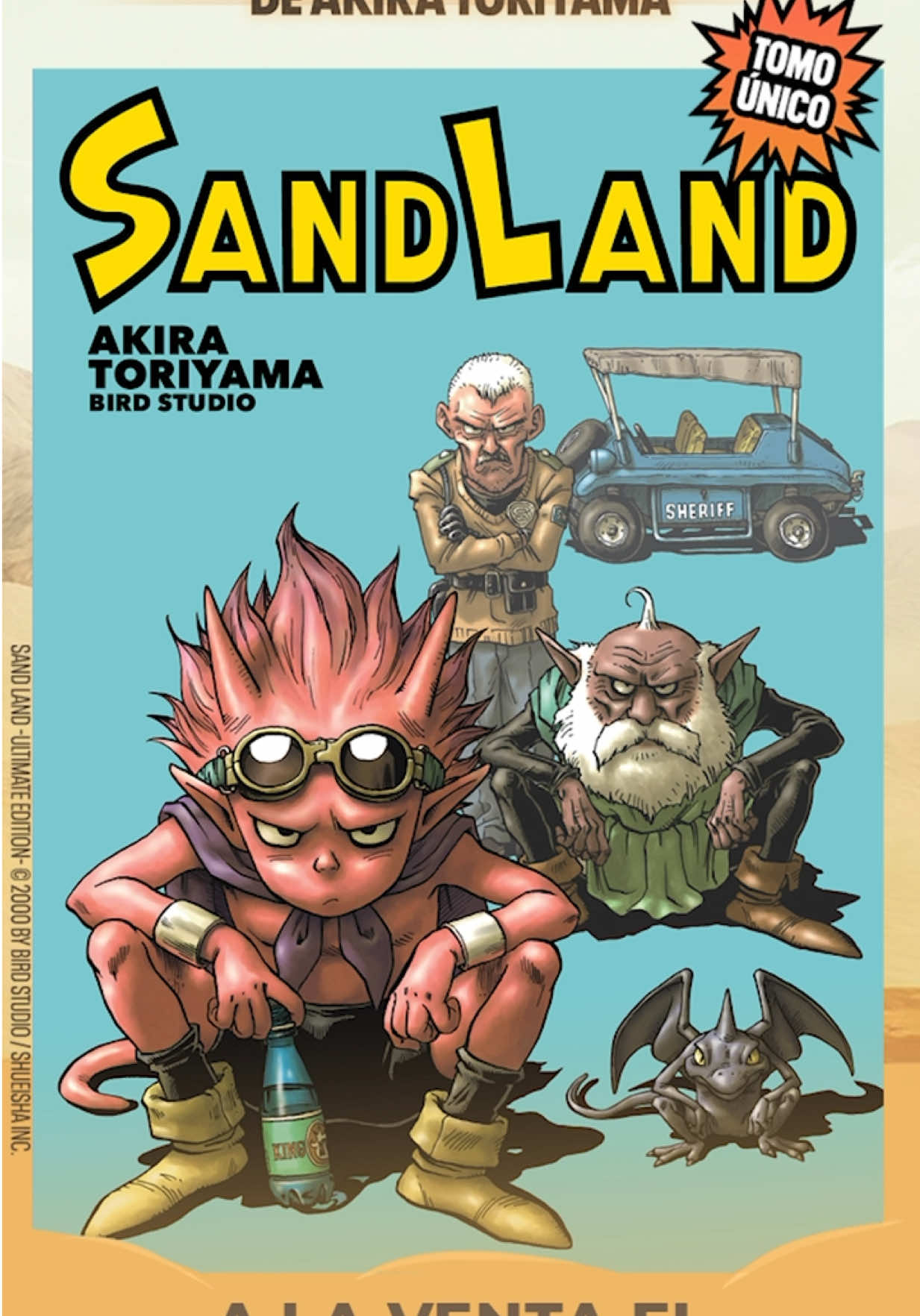 🔆 ¡Preparen las cantimploras, el VIERNES 5 llega la esperada SANDLAND! 🔥 Este clasicazo de AKIRA TORIYAMA se publicará en un tomo único edición kanzenban de 250 páginas e incluirá varios detalles especiales, como laca sectorizada volumétrica en la sobrecubierta y varias páginas a color. ¡Qué mejor que el tamaño A5 para descubrir o atesorar una de las mejores obras de este legendario autor! 🛒 Conseguilo en comiquerías, librerías o en nuestro store online La Comiquería. #ivreaargentina #ivrea #argentina #sandland #akiratoriyama 