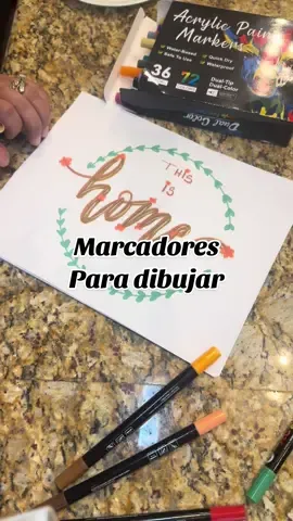 Marcadores de pintura acrílica #marcadores#colormarkers#permanentmarkers#drawing #coloring 