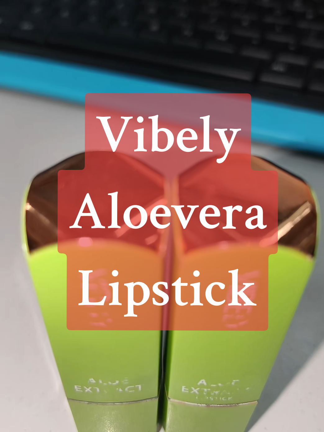 Perfect combo. One is for moisturizer and one for lip color ❤ #vibelylipstick #aloeveralipstick #lipstick #lipmoisturizer 
