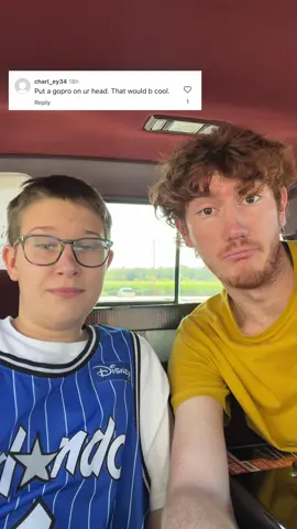 Put a GoPro on my head?@Carter Clark 