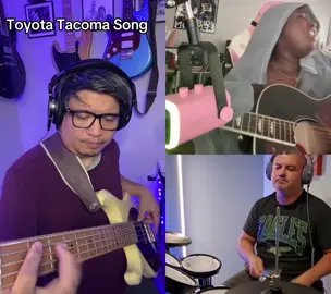 #duet @mikey on drums @ChickWitTheFlick 📷 toyota Tacoma song #bassist #drummer #guitarist #singersongwriter 