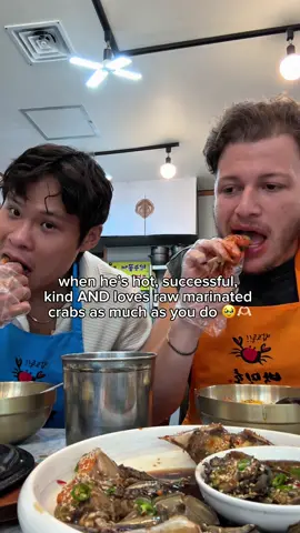 yk he’s a keeper if he chomps down on Korean crabs better than u do 🥹 @Matt Yang 