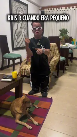 Kris R cuando era prqueño