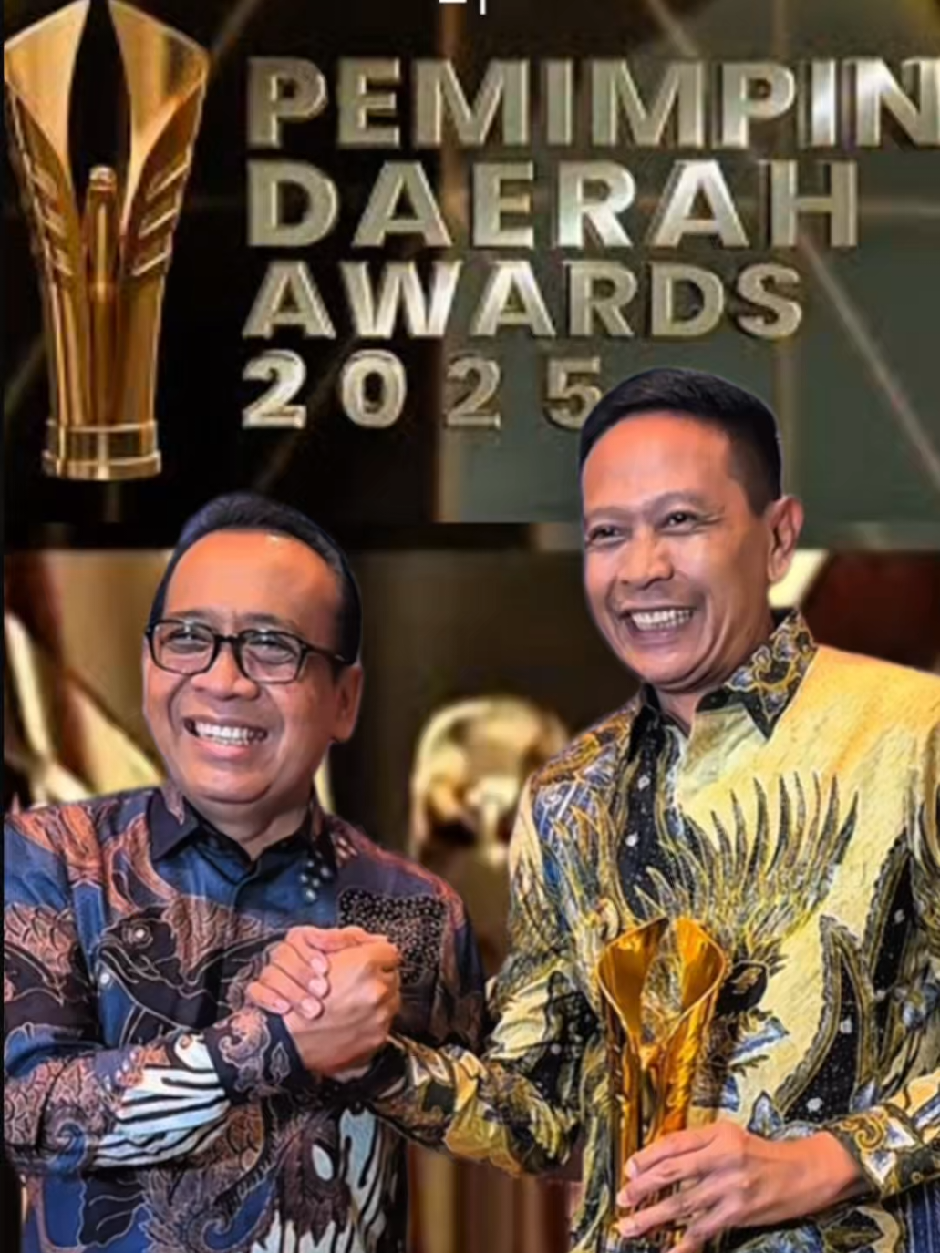 Alhamdulillah, kembali mendapatkan Apresiasi dalam PEMIMPIN DAERAH AWARDS 2025 dalam KATEGORI PENGEMBANGAN PARIWISATA & UMKM di Jakarta Concert Hall - iNews Tower, Kamis malam. Matur suwun Prof. Dr. Pratikno - Menko PMK, Bpk. Tito Karnavian - Mendagri, Bpk. Aries Marsudiyanto - Kepala Bappisus dan tentunya iNews Media Group.  Program 1000 event Kota Malang yang mendapatkan Apresiasi ini semakin menambah semangat dalam Meningkatkan terobosan dan kebijakan dalam meningkatkan potensi wisata daerah untuk menarik lebih banyak wisatawan agar mendorong ekonomi daerah dan UMKM.  #mboisberkelas #wahyuhidayatmbois