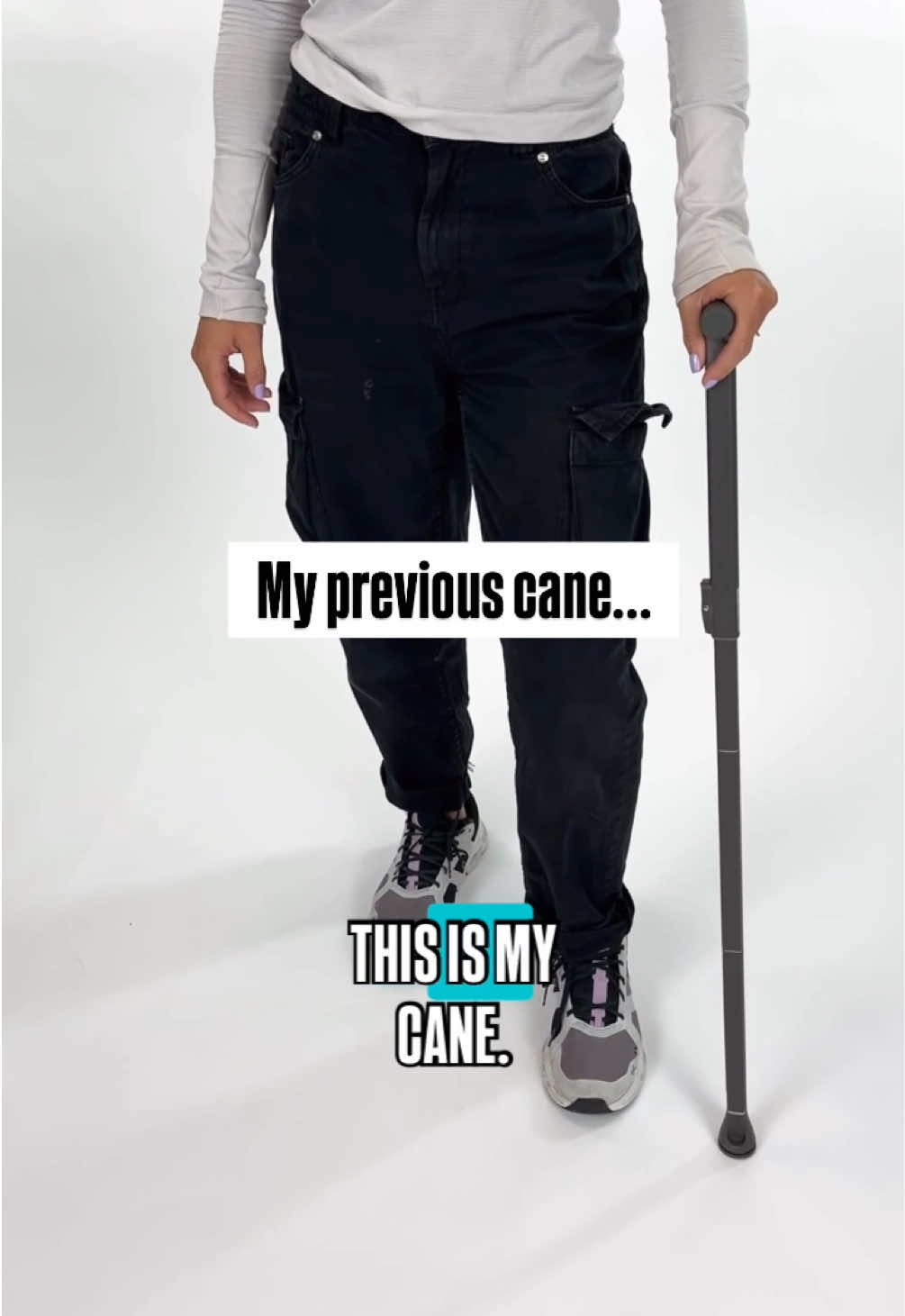 Why I upgraded my #walkingcane 🦯 Upgrade yours here 👉 https://www.vivehealth.com/products/carbon-fiber-quad-cane #mobilityaid #independentliving #caneuser #vivehealth 