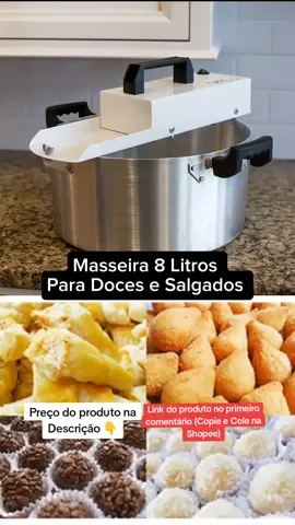 Dê uma olhada em Masseira Misturela Para Mexer Salgados de Festa 8 Litros  Sistema Inteligente por R$645,00. Compre na Shopee agora #masseira #doce #doces #salgado #salgados 