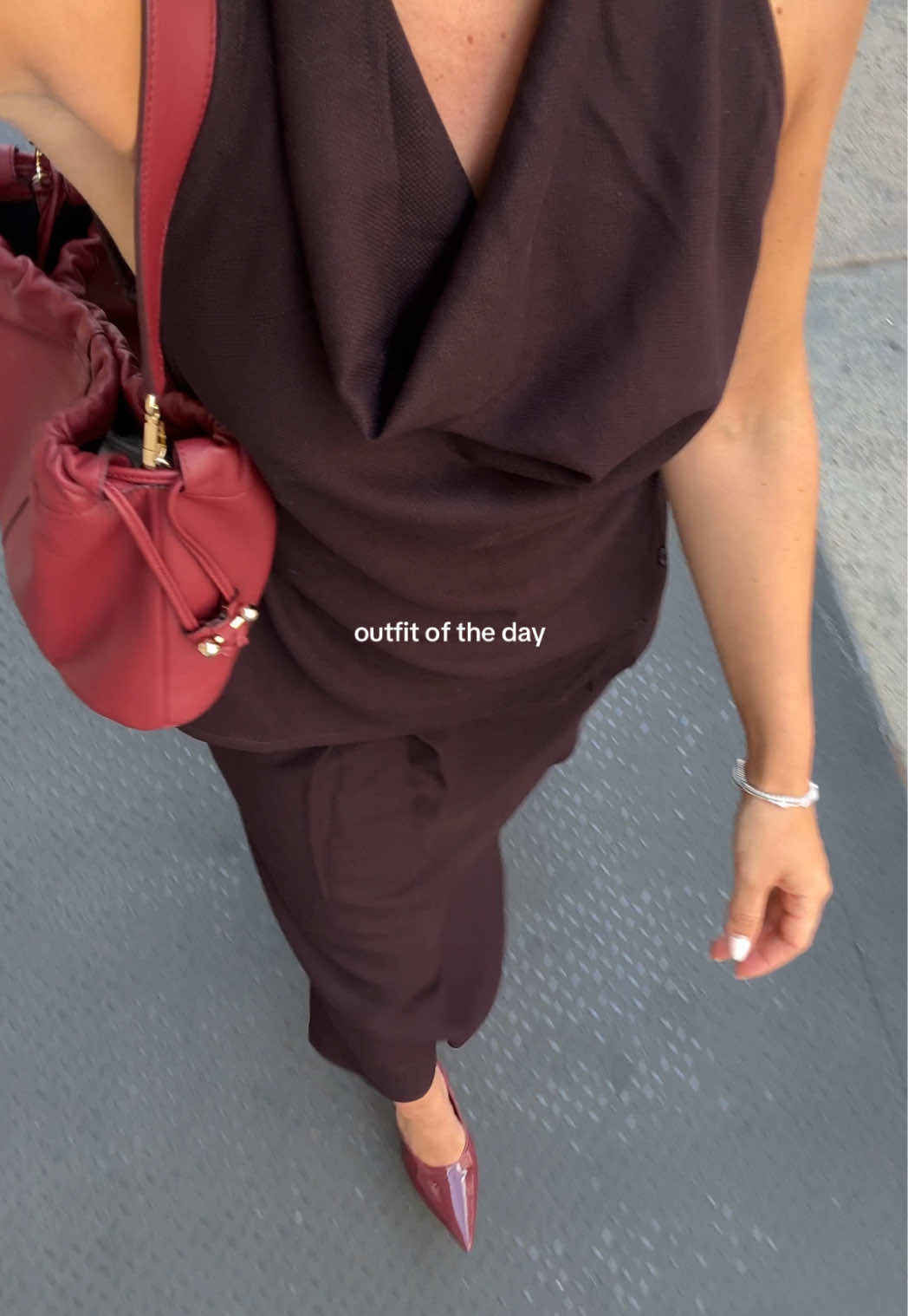 what I wore today in nyc 🍒 #OOTD #fashiontiktok #nyc #fyp #outfitinspo @ancosti.official @strathberry @Miraki Jewels @Ring Concierge 