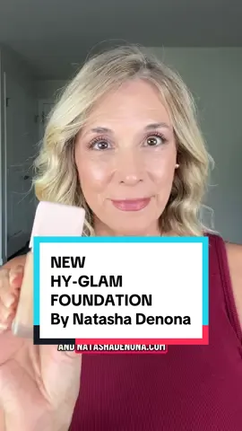 This is the perfect mix of makeup meets skin care.  It looked beautiful all day  It also contains Grape Pomace, Bamboo Powder & Microalgae, Jasmine Mother Cells, and White Tea Silver Needle.  Sooo good for your skin  #ad #NDXBTPDAUG25, #hyglam #natashadenona  #foundationreview   @beautytap  @Natasha Denona 