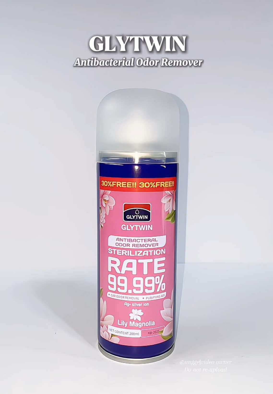 Sharing this Glytwin Antibacterial Odor Remover in the Scent of Lily Magnolia 🌺 99.99%  Sterilization Rate. Plus 30% FREE !!!! #glytwin #antibacterial #odorremover #odor #fyp 