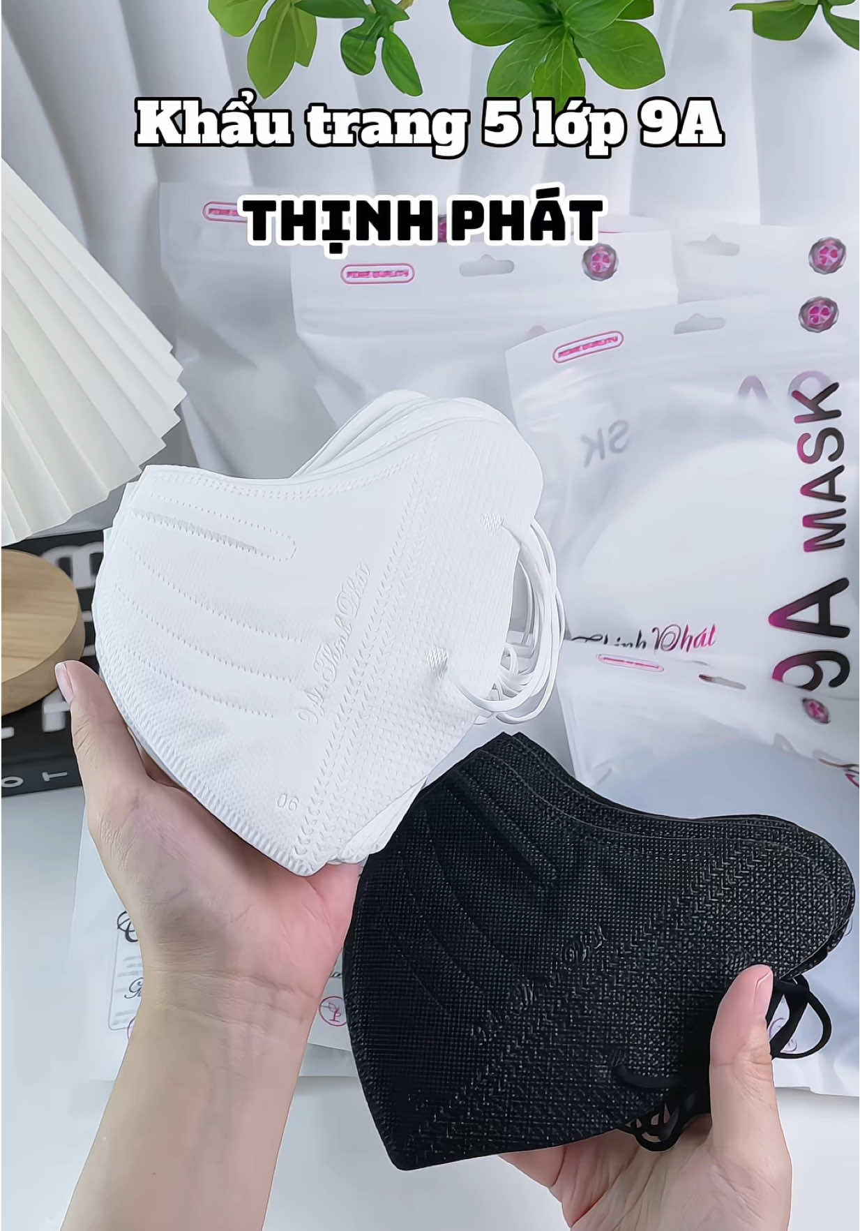 51 cành /100 cái được mix màu dày 5 lớp , che tới thái dương tiện lắm .  #khautrang9athinhphat 