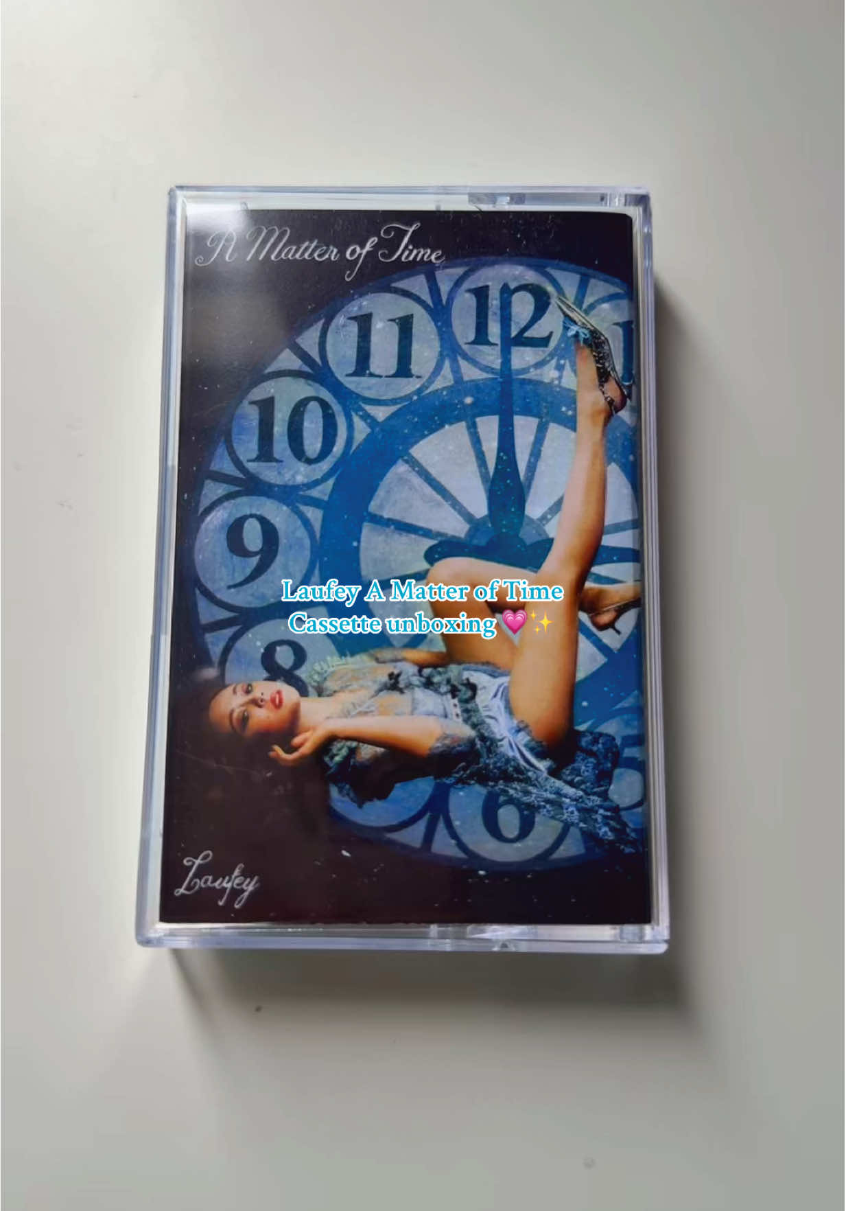 My first cassette !! I’m so excited to own this album in the form of a cassette 🤗 @laufey @laufeyland #laufey#lauvers#laufeyland#amatteroftime#fyp 