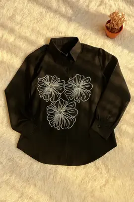 Naya Shirt - Kemeja Bordir Bunga#kemejawanita #atasanwanita #lenganpanjang #fyp 