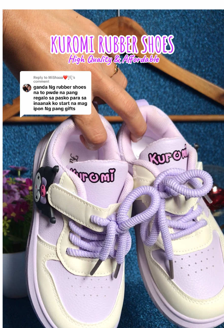 Replying to @MiShaaa❤️🛒 kuromi rubber shoes na napaka affordable pero napaka high quality ✅💯✨ #kuromi #rubbershoes #highquality #affordable #kuromirubbershoes 