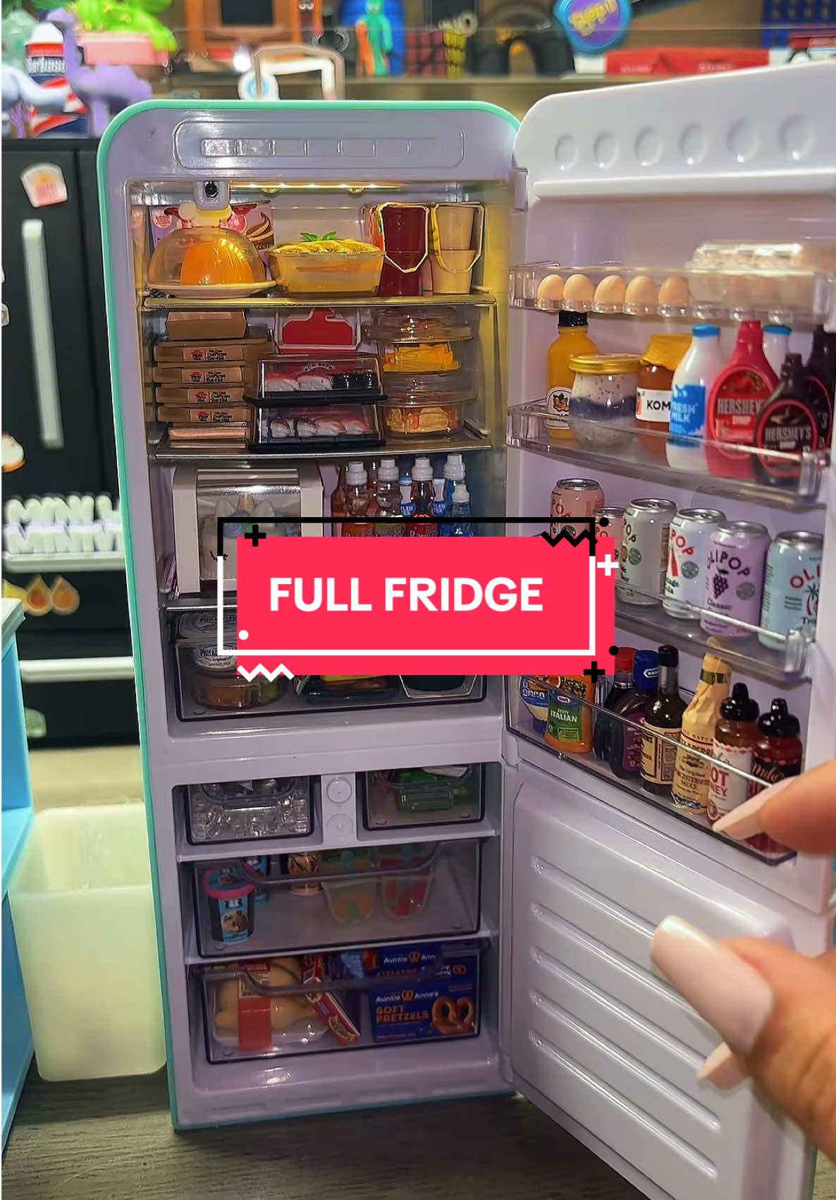 FULL @minibrands FRIDGE🧊🥚💯 #minibrands #minibrandsfillthefridge #minilife #fypシ #viral 