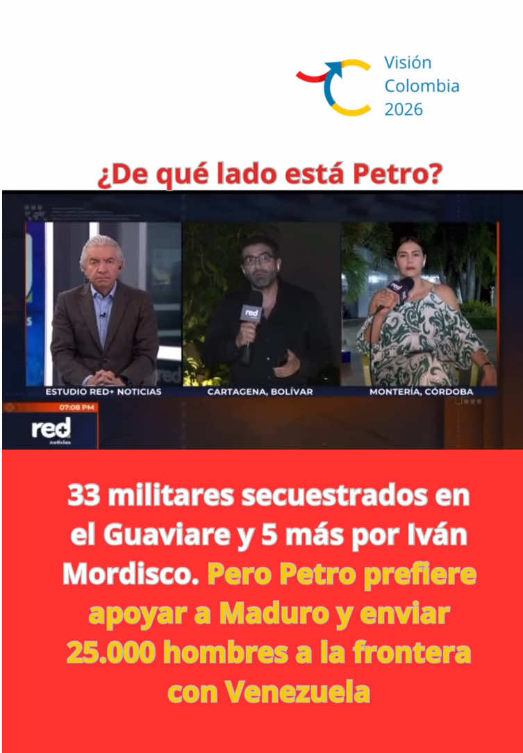33 militares secuestrados en el Guaviare y 5 más por Iván Mordisco. Pero Petro prefiere apoyar a Maduro y enviar 25.000 hombres a la frontera con Venezuela. #nomaspetro #fuerzasmilitaresdecolombia 