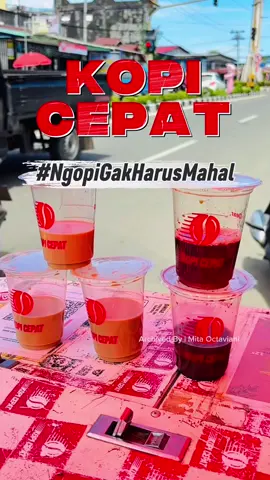 Ngopi Gak Harus Mahal!!🤪😜 Kopi Cepat dengan berbagai varian rasa kopi yang bisa buat kamu ketagihan gak cukup 1. Selain kopi juga ada non Coffe, soal rasa dan harga gak usah ditanyain lagi. Langsung cus cobain!!😊😊 🏠-Depan Bank Mandiri/Dinas Kehutanan       -Lingkar kalau sore  🕰️10:00-17:00  (Dpn Mandiri)       14:00-21:00 (Lingkar) 💸Start 10K   . . #mitaoctaviani2000 #riview #ngopi #kopicepat #foryou      