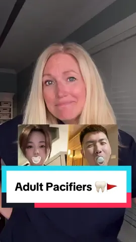 Pacifiers for grown-ups? Cute idea until your teeth start moving. Stress relief is temporary, but Invisalign bills are forever. 💸🦷 Trust your hygienist on this one: stress relief shouldn’t cost you orthodontics later. #DentalTok #OralHealth #rdh #adultpacifier #trend 