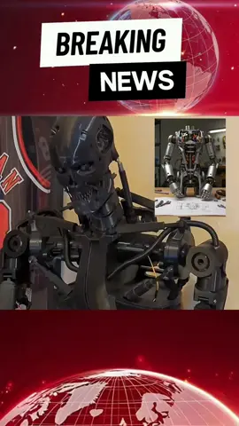A user named Citra is building a 10 foot tall animatronic killing machine. #news  #citra #robot #tiktoknews #usa 