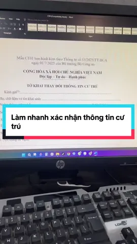 Bí quyết làm nhanh xác nhận thông tin cư trú online #dichvucong4 #vneid #cccd #ct01 