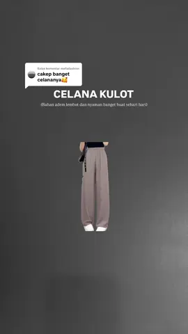 Membalas @mafiafashion thnk u beb 😍Ngga cuma bagus tapi nyaman bgt dipakai Kulot Rib Knit Premium ✨ Super comfy gampang dipadu-padankan untuk segala look. #OOTD jadi makin classy tanpa ribet 💖 ⸻ #KulotRibKnit #PremiumKnitwear #OOTDStyle #KulotPremium     