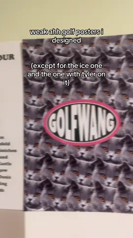 i wanna make bigger versions of these (im very proud of the cat one i made as well) #tylerthecreator #golfwang 