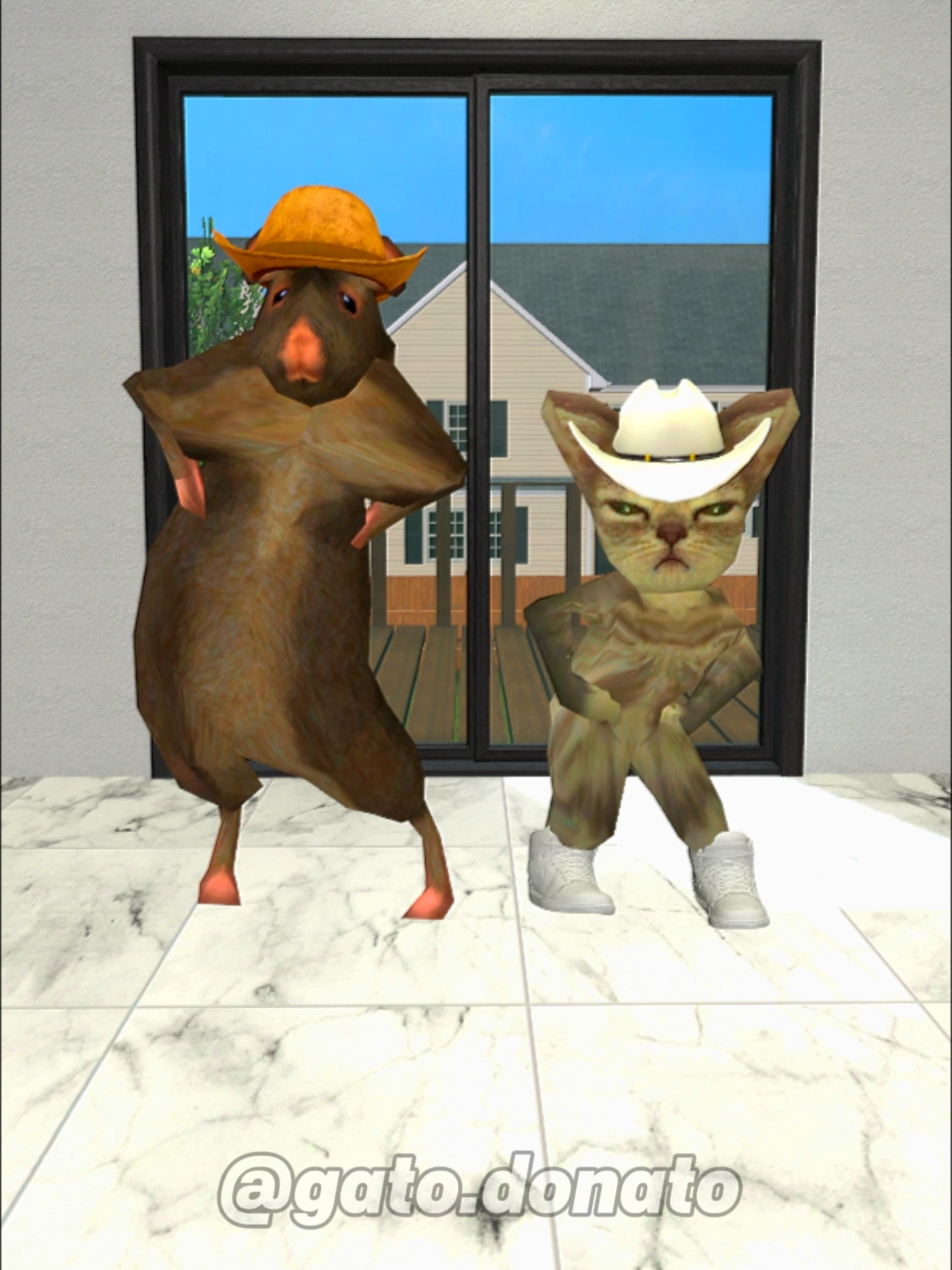 Left Right Left Right #gatodonato #gato #rato #cat #rat #musica #dança #gmod