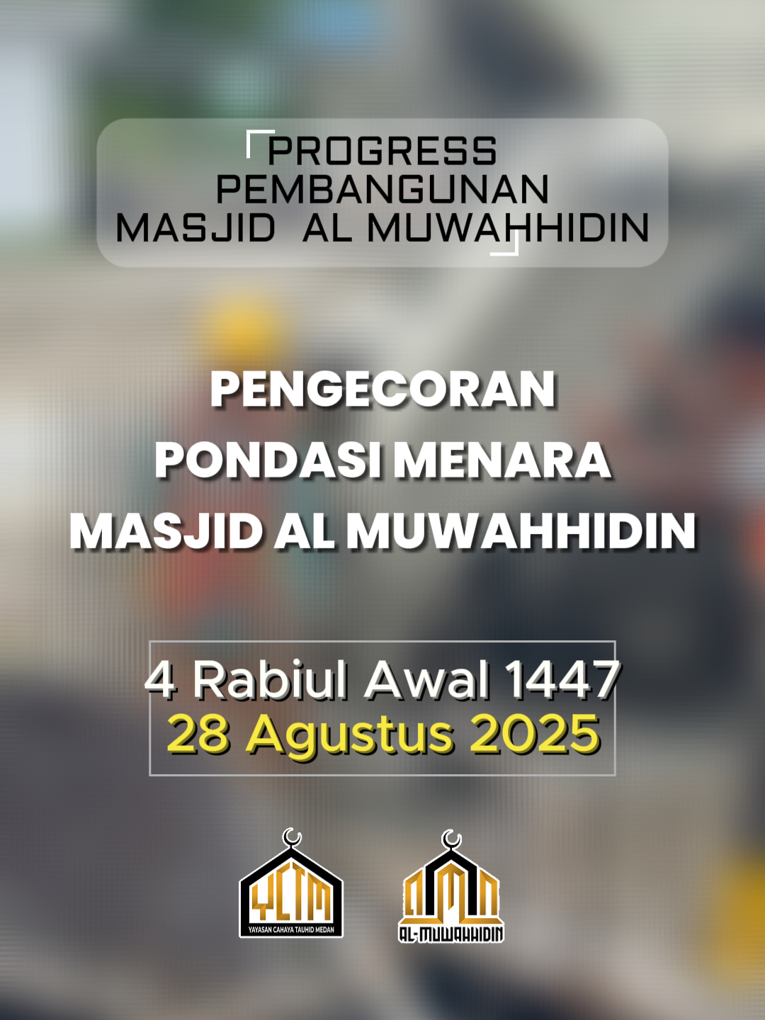 Pengecoran pondasi menara Masjid Al Muwahhidin Alhamdulillah, proses pengecoran pondasi menara Masjid Al Muwahhidin telah terlaksana dengan baik. Pekerjaan ini menggunakan material berkualitas sehingga menghasilkan pondasi yang kokoh, kuat, dan tahan lama. Pondasi yang solid menjadi langkah penting agar menara masjid dapat berdiri megah serta bermanfaat dalam jangka panjang. Semoga pembangunan ini menjadi amal jariyah bagi semua yang ikut berkontribusi. Mari bersama-sama mendukung pembangunan Masjid Al Muwahhidin agar segera terwujud sebagai rumah Allah yang indah dan penuh keberkahan. Mari kita donasikan sebagian dari harta kita untuk mewujudkan niat baik kita dengan berlomba dalam beramal jariyah dalam membangun Masjid Al-Muwahhidin ini Mari salurkan infaq & sedekah anda ke: | Bank Syariah Indonesia | No. Rekening 554-433-2278 | a.n YAYASAN CAHAYA TAUHID MEDAN Konfirmasi Donasi: 0811-6034-115 Semoga Allah Subhanahu wa Ta'ala memberikan kita kemudahan untuk mewujudkan cita-cita kita ini #MasjidAlMuwahhidin #PembangunanMasjid #PengecoranPondasi #MenaraMasjid #AmalJariyah #DonasiMasjid #PondasiKokoh #PembangunanUmat #MasjidMedan #BeramalUntukAkhirat