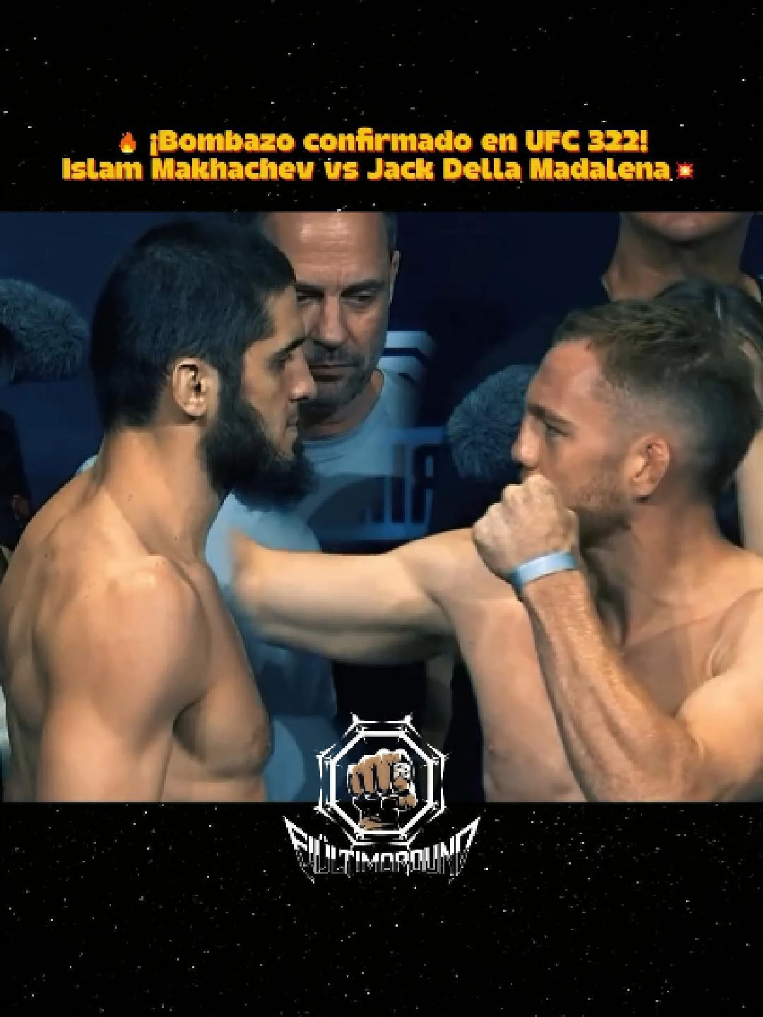 🚨 Pelea confirmada en UFC 322 🚨 Islam Makhachev, el campeón imparable, se midira contra Jack Della Madalena en las 170lbs ¿Quién se lo lleva? 👊💥 #ufc322 #islammakhachev #jackdellamadalena #MMA #UFC #ufcespañol #elultimoround #caraacara #facetoface
