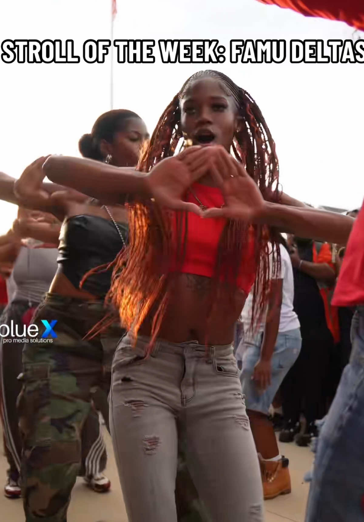 Delta Sigma Theta at FAMU 🐘 Whose your favorite Delta at the Redz! @Blue X Pro Media  WELCOME WEEK looks like it was 🔥 with Greek life at  HBCU shoutout to Florida A&M University #famu #FAMU #deltasigmatheta #hbcu #HowToHBCU