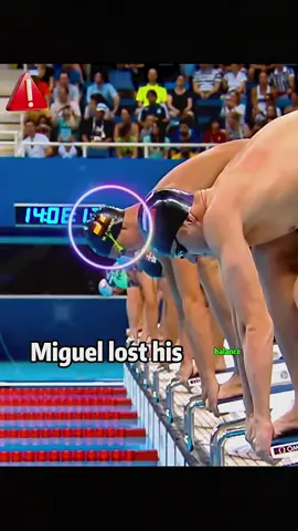 Miguel Duran Navia lost the gold medal because he fell into the water due to a mistake.#fyp #foryou #usa #olympics #sports  