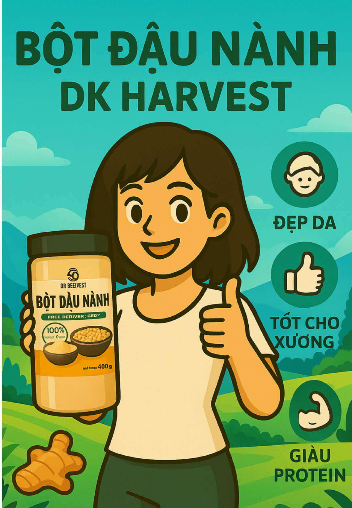 Bột đậu nành có thật sự tốt cho vòng 1 chị em ??? #suckhoe #botdaunanh 