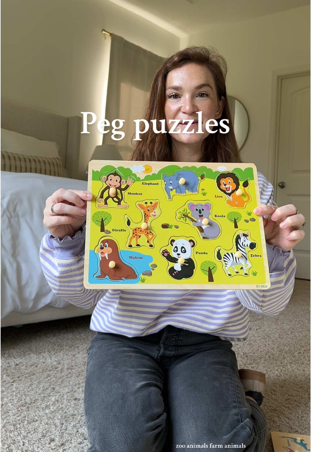 Replying to @Britt ✨ SAHM life wooden peg puzzles >> especially for this price and this set!!!! @edutreetoy #puzzle #pegpuzzles #toddlertoys #educationaltoys #earlylearning 