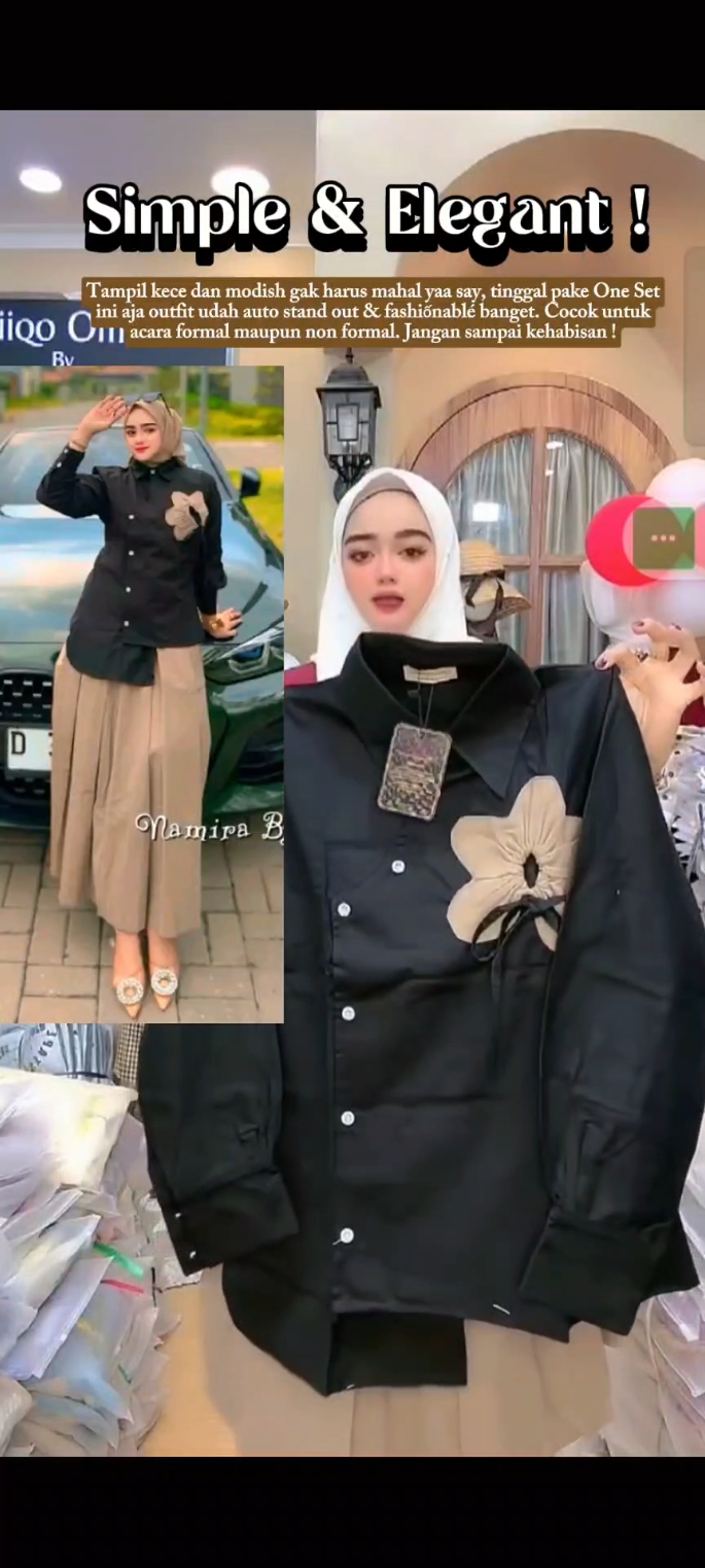 Cakep poll buat kalian yang suka looks simple tapi tetep keliatan Elegant 😍 #foryoupage #fyp  #fyppppppppppppppppppppppp  #setelanwanita #onesetwanita 