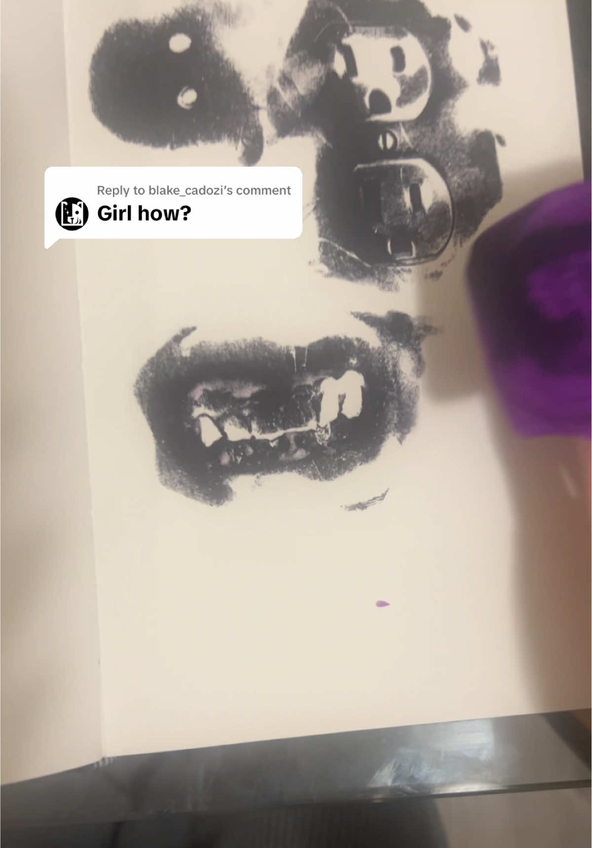 Replying to @blake_cadozi #art #craft #ink #stamp #xyzbca 