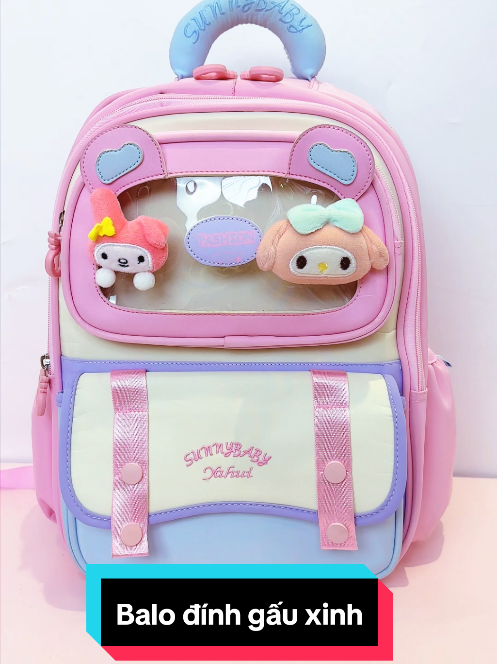 Balo đính gấu bông mini siêu xinh ❤#likekids #reviewlamdep #BeautyTok #goclamdep #dambegai 